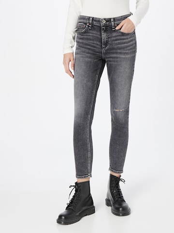 Skinny Jeans di rag & bone in grigio: frontale