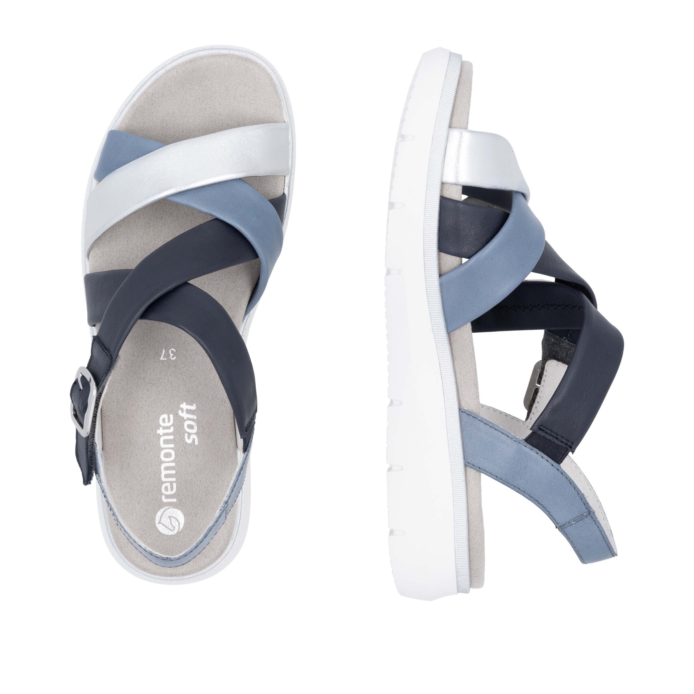REMONTE Strap Sandals in Blue