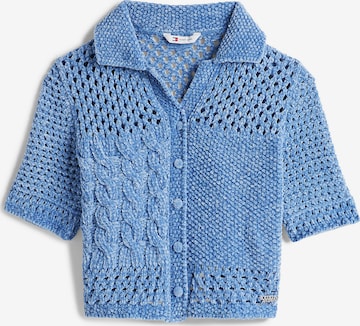 Cardigan Tommy Jeans en bleu : devant