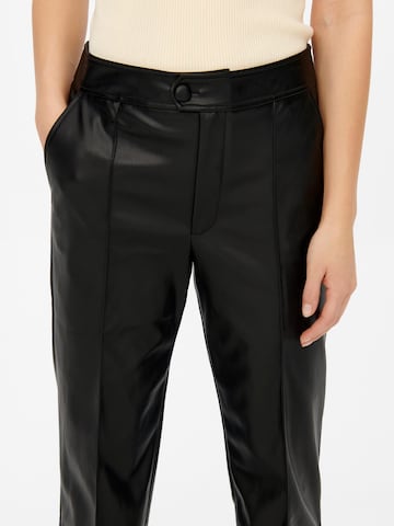 JDY Regular Trousers with creases 'Rex' in Black