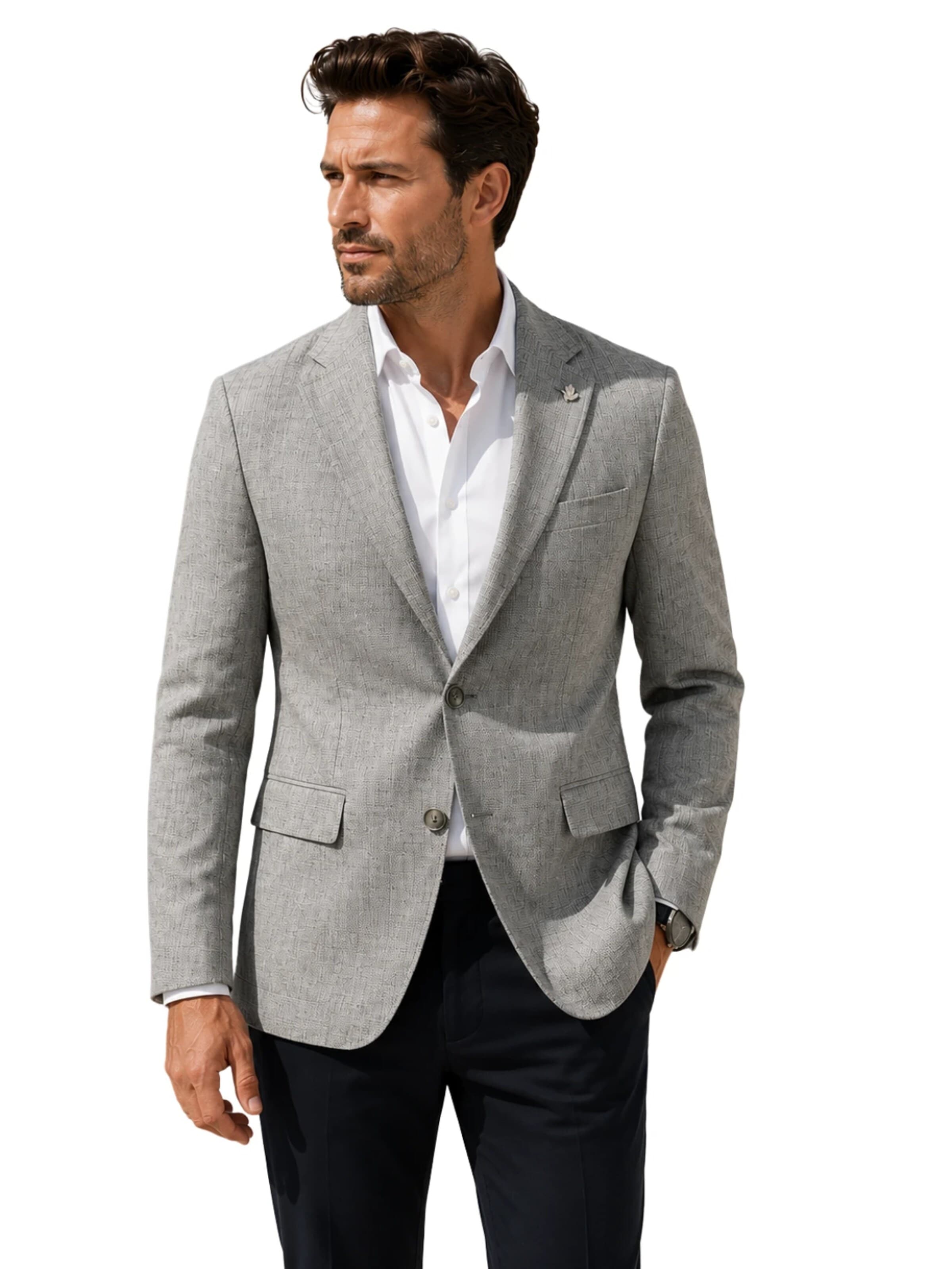 Guild Super Slim Fit Business Blazer 'Extra Slim fit Business Blazer' in Green: front