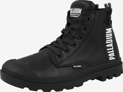 Palladium Baskets hautes 'Pampa UBN Zips Leather' en noir, Vue avec produit