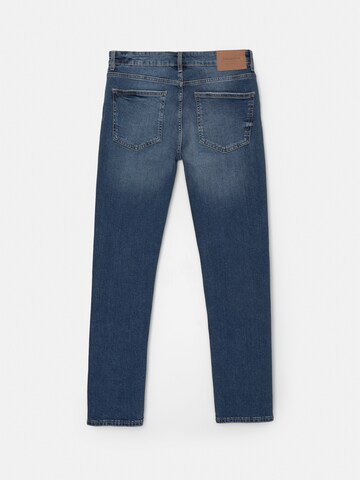Coupe slim Jean Pull&Bear en bleu