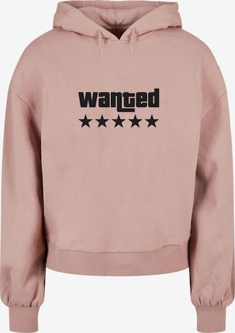 Merchcode Sweatshirt in Roze: voorkant