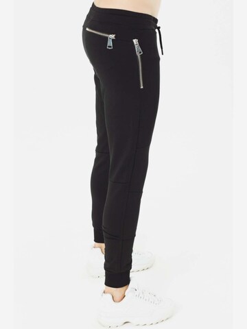 SCR. Slimfit Sportbyxa 'NEDRO' i svart