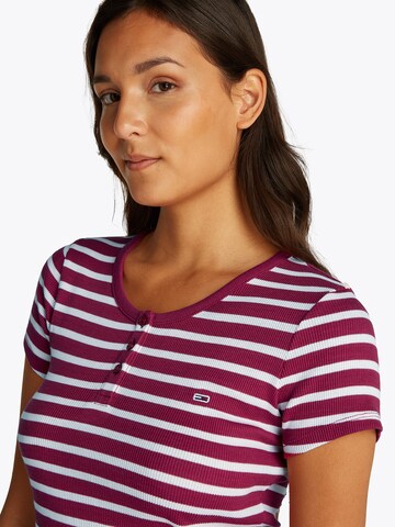 raudona Tommy Jeans Marškinėliai
