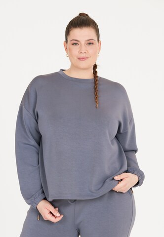Q by Endurance Sportief sweatshirt 'Karina' in Blauw: voorkant