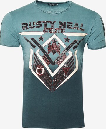 Rusty Neal Shirt in Groen: voorkant