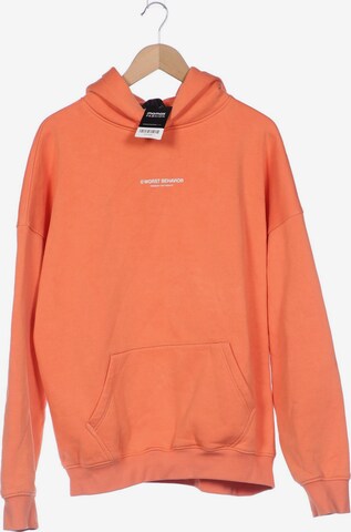 WRSTBHVR Sweatshirt & Zip-Up Hoodie in XL in Orange: front