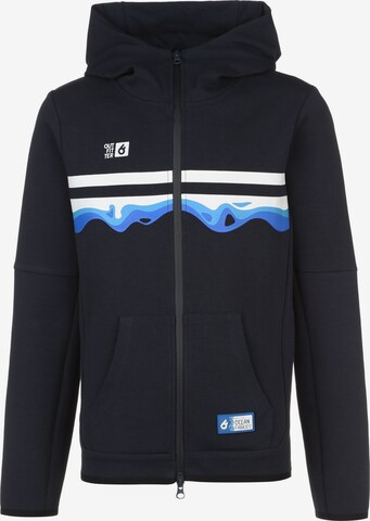 OUTFITTER Zip-Up Hoodie in Blue: front