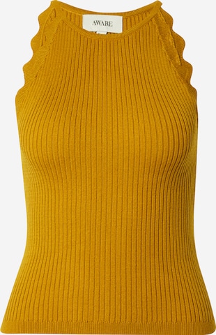 Tops en tricot 'Fernanda' Aware en jaune : devant