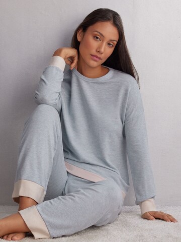 INTIMISSIMI Pajama Shirt ' COLD WINTER NIGHT' in Blue