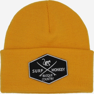 Surf Monkey Mütze in Gold: Vorderseite