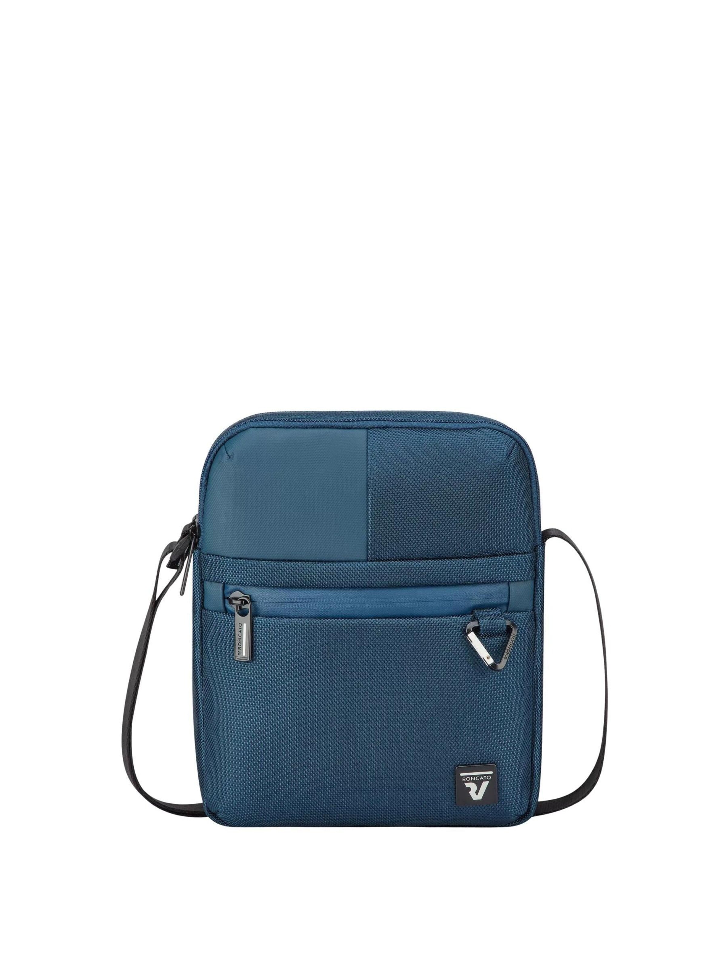 Borsa a tracolla di Roncato in blu: frontale
