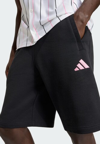 ADIDAS PERFORMANCE Regular Workout Pants 'Inter Miami CF' in Black