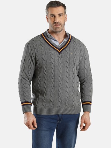 Pull-over 'Duke Roland' Charles Colby en gris : devant