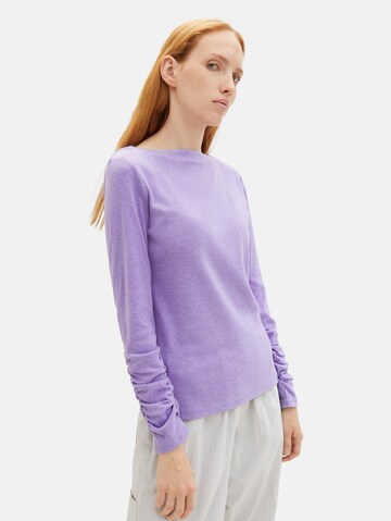 T-shirt TOM TAILOR DENIM en violet