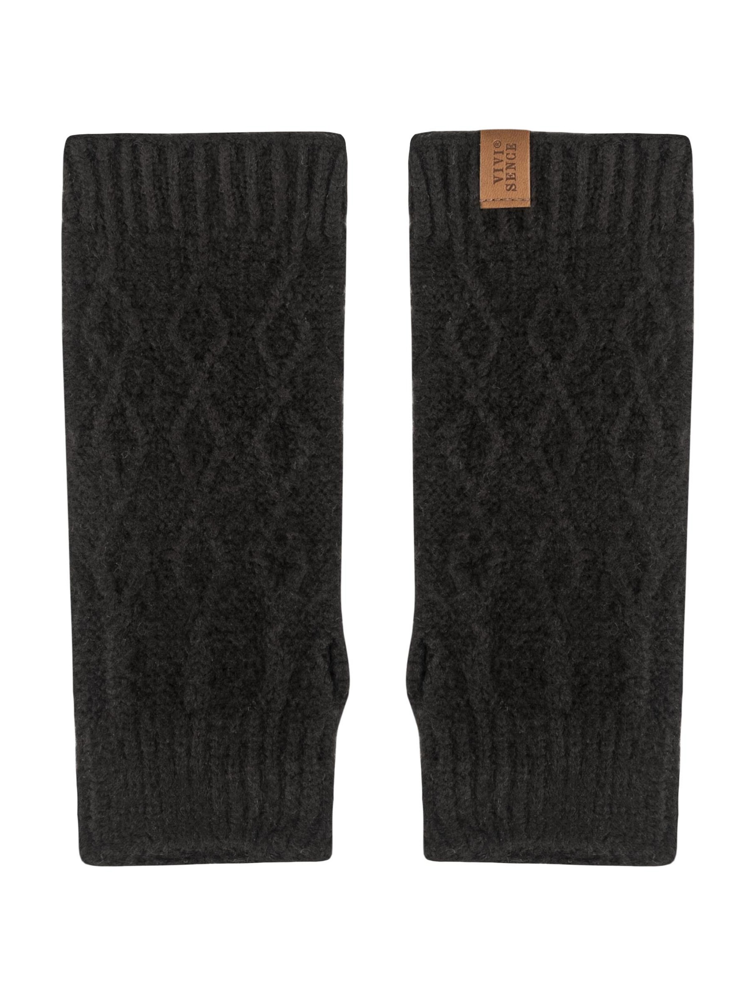 Mitaines '7216' Vivisence en noir : devant