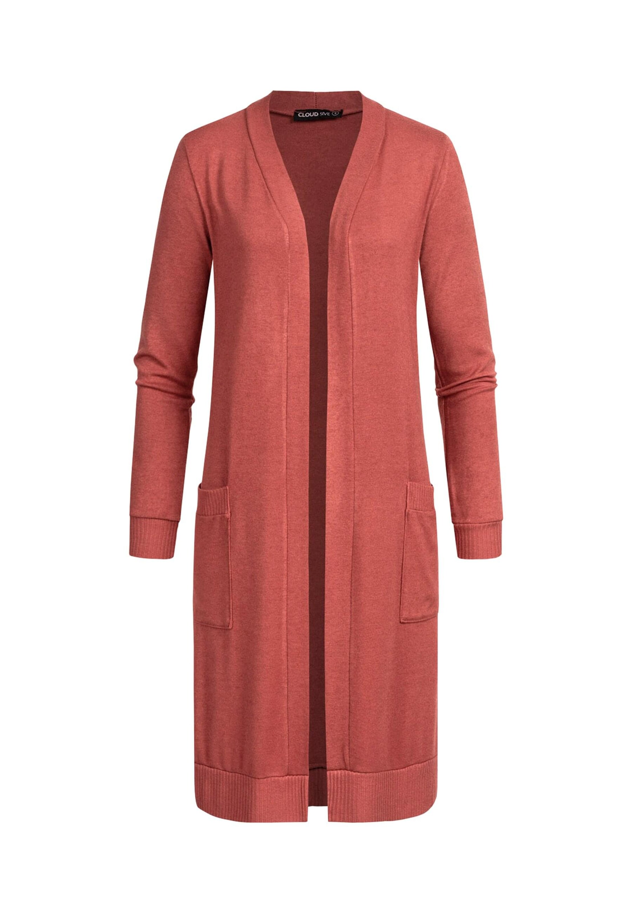 Cloud5ive Strickjacke in Braun: Vorderseite