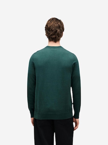 Lyle & Scott Trui 'Cotton Merino Crew Neck Jumper 263MLSKN2110VC' in Groen