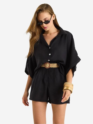 Pantalons de tailleur Bianco Lucci en noir : devant