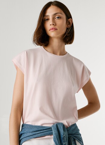 Pepe Jeans Футболка 'Bloom' в Ярко-розовый