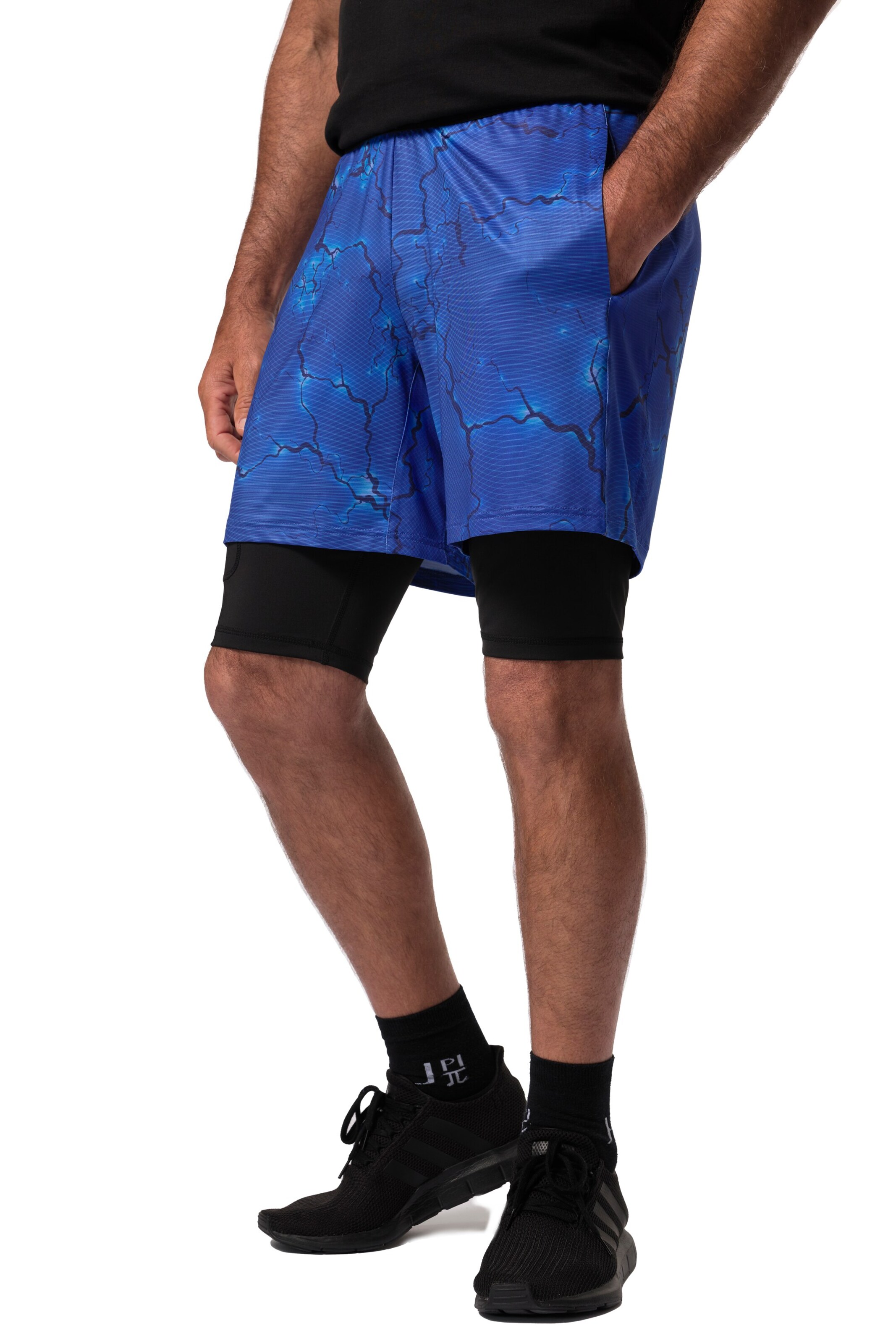 JAY-PI Regular Sportbroek in Blauw: voorkant