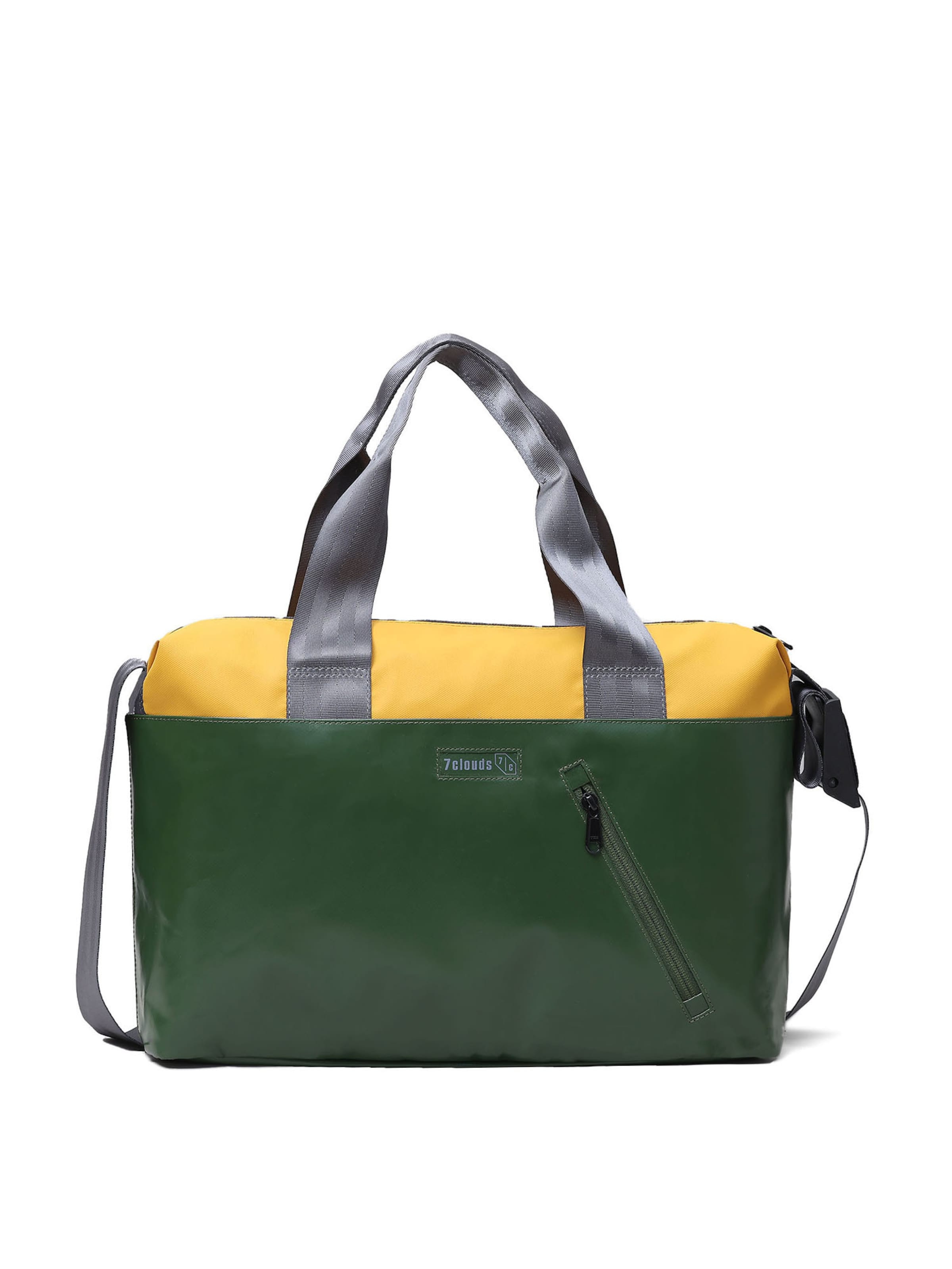 7clouds Laptoptas 'Erkan 7.1' in Groen: voorkant