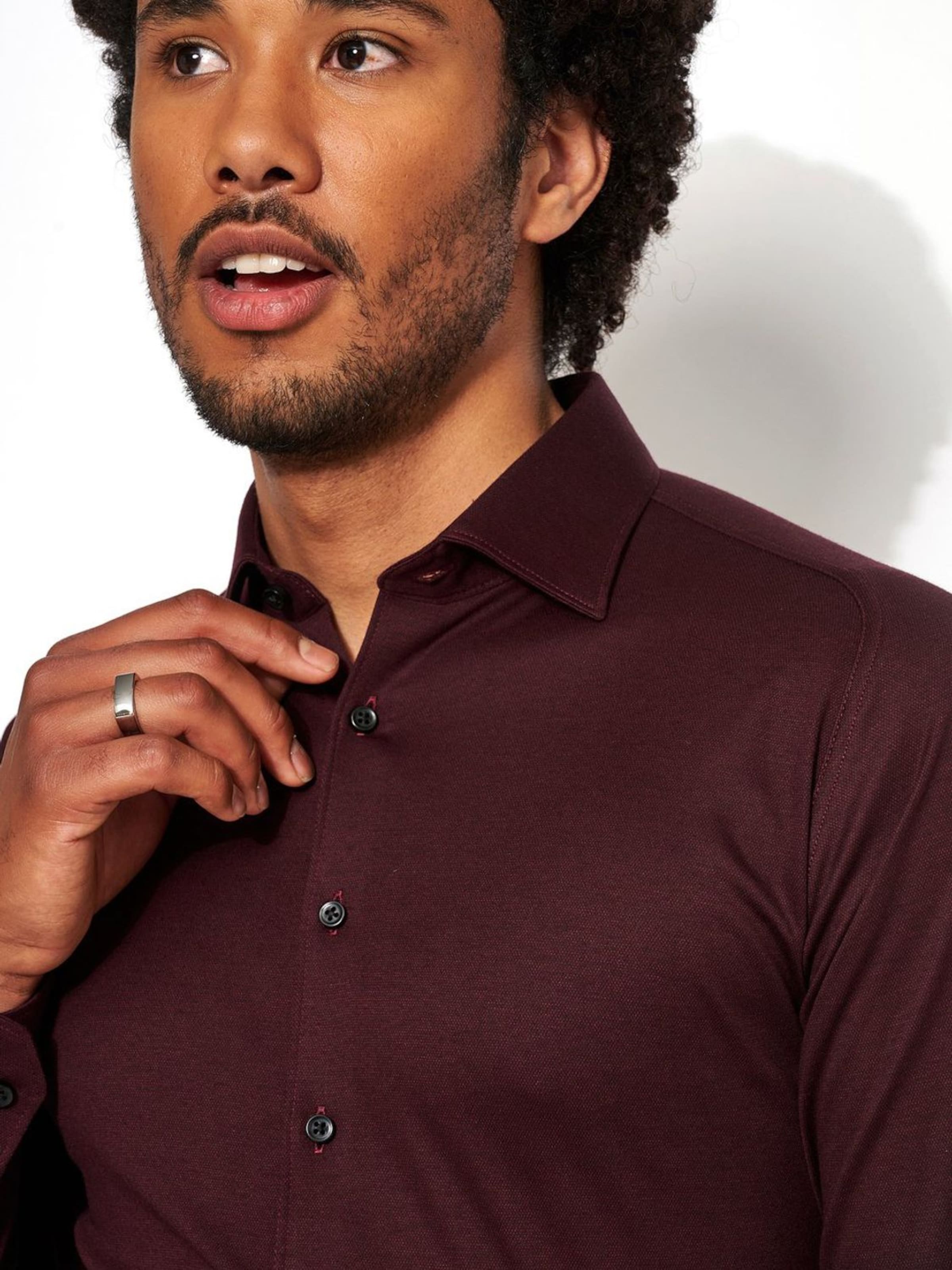 DESOTO Slim Fit Hemd 'Modern Kent'‌‌‌‌‌‌‌‌ in Rot