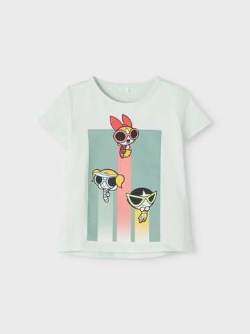 NAME IT Shirt 'Maj Powerpuff' in Grün