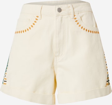 smėlio VILA Standartinis Džinsai: priekis