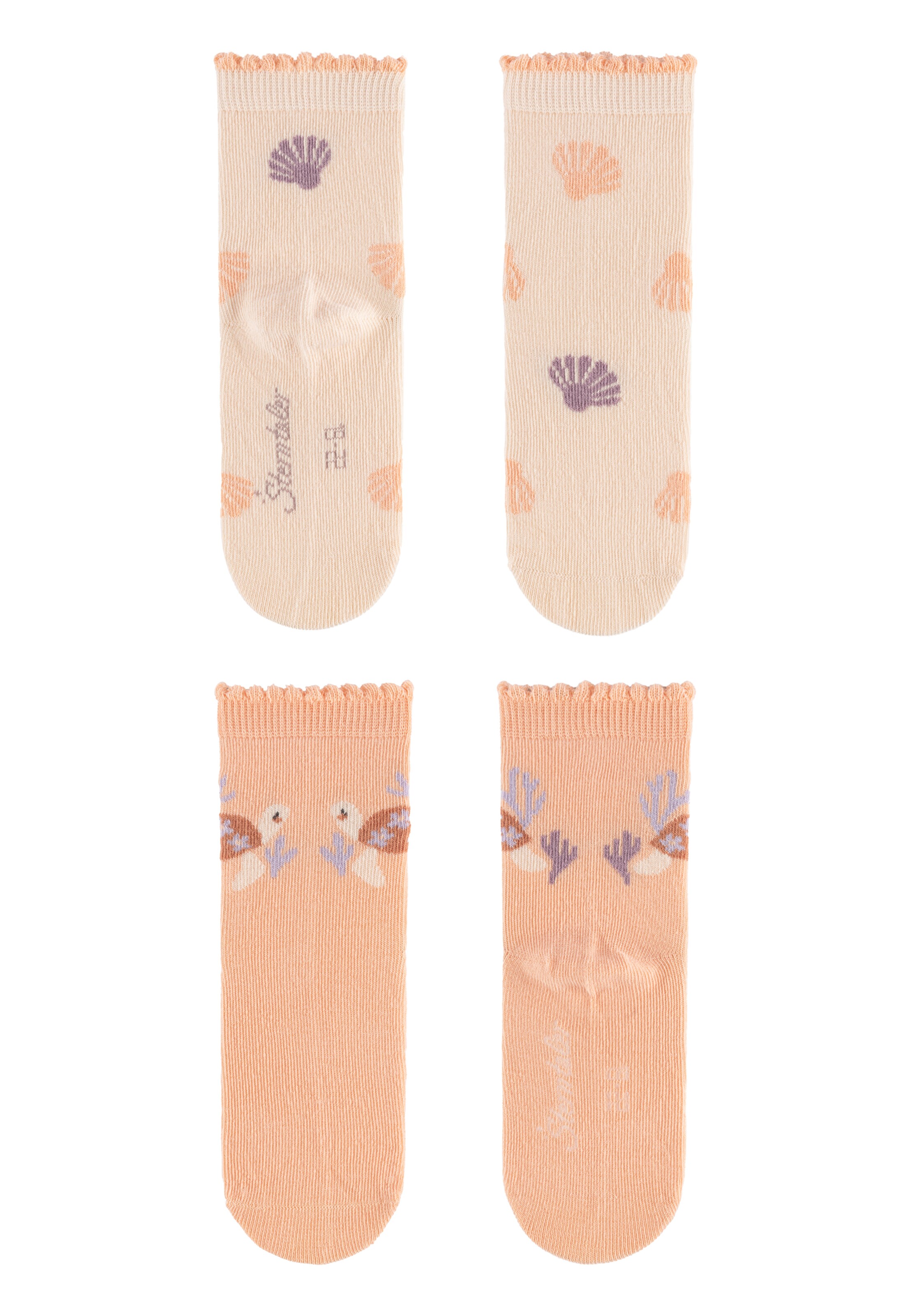 STERNTALER Socks 'Muscheln' in Purple