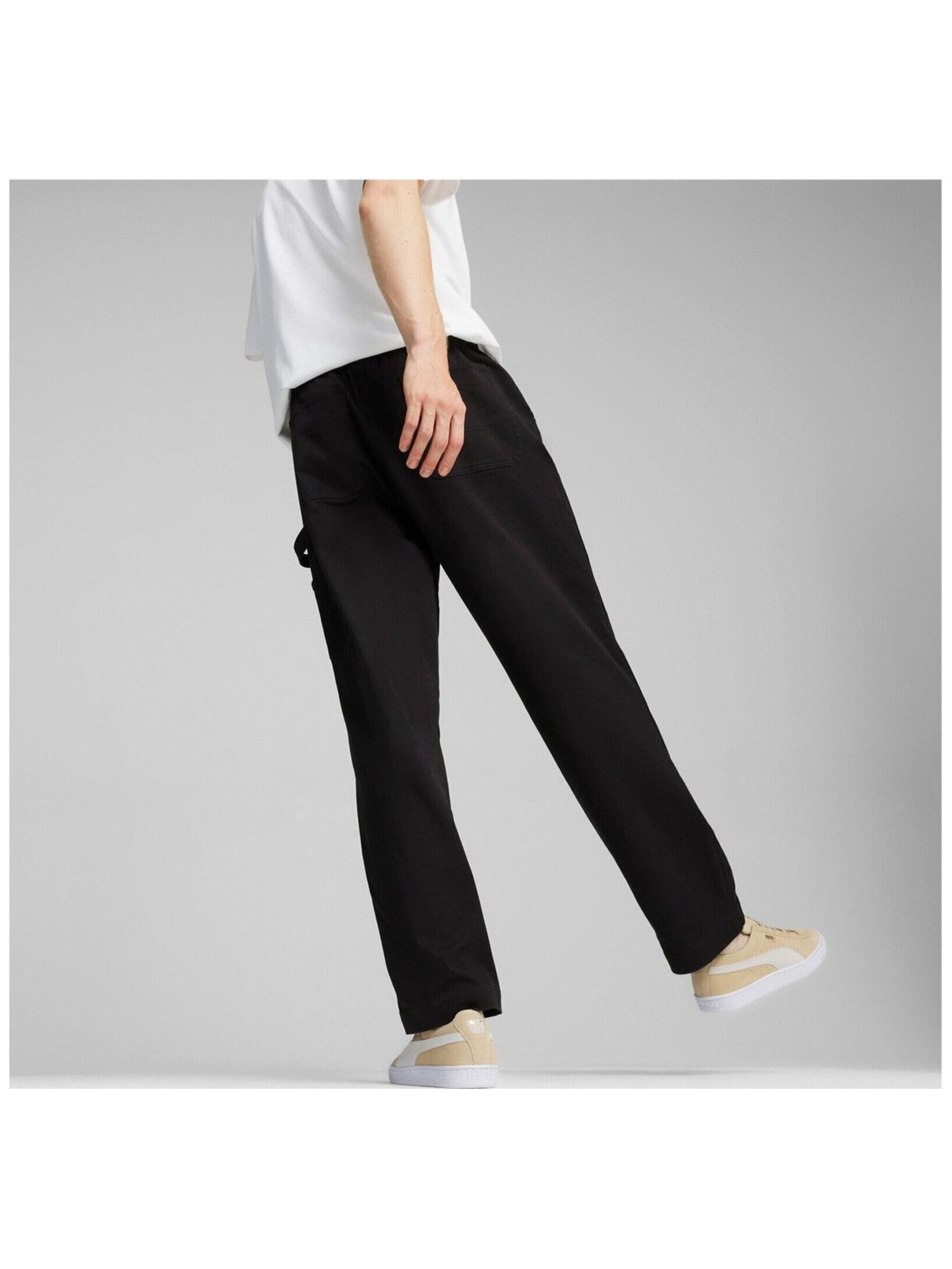 PUMA Regular Sports trousers 'Puma Downtown Double Knee Pants Wv' in Black