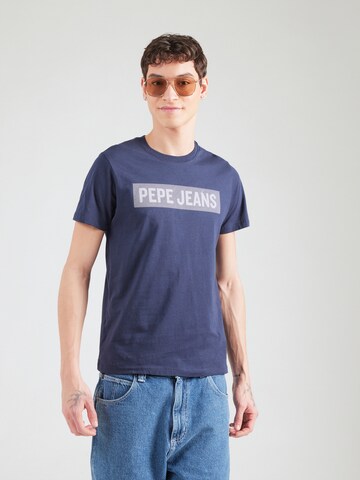 Pepe Jeans T-Shirt 'AURELIO' in Blau: Vorderseite