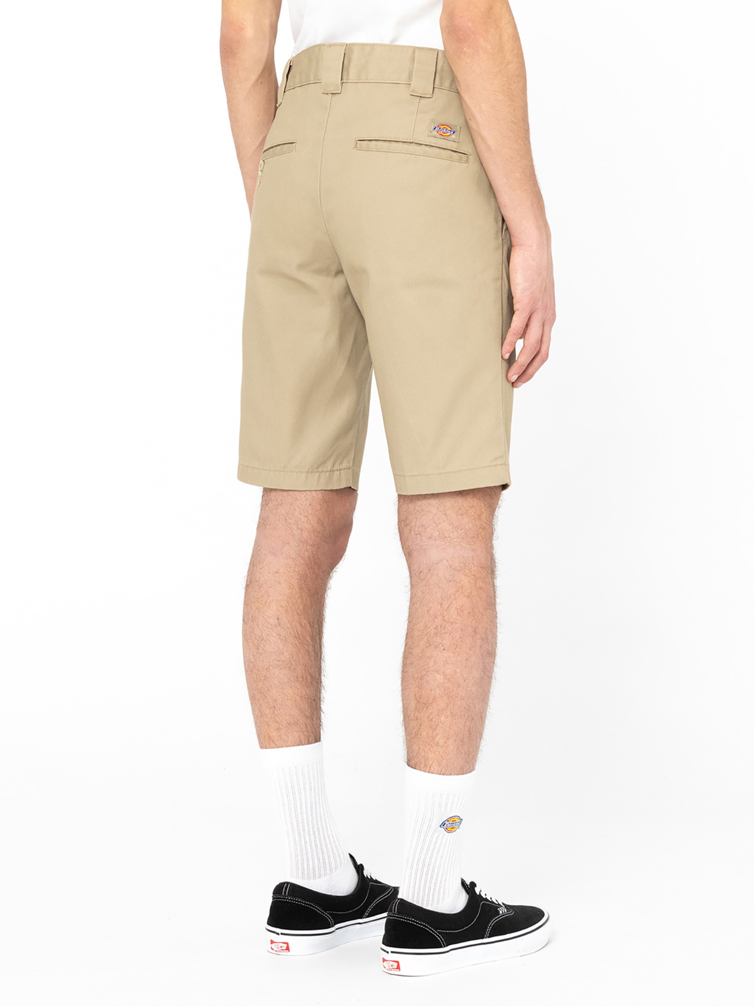 DICKIES Regularen Hlače na rob | bež barva