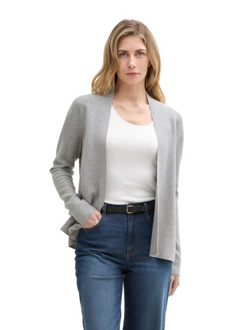 TOM TAILOR Knit Cardigan in Grey: front