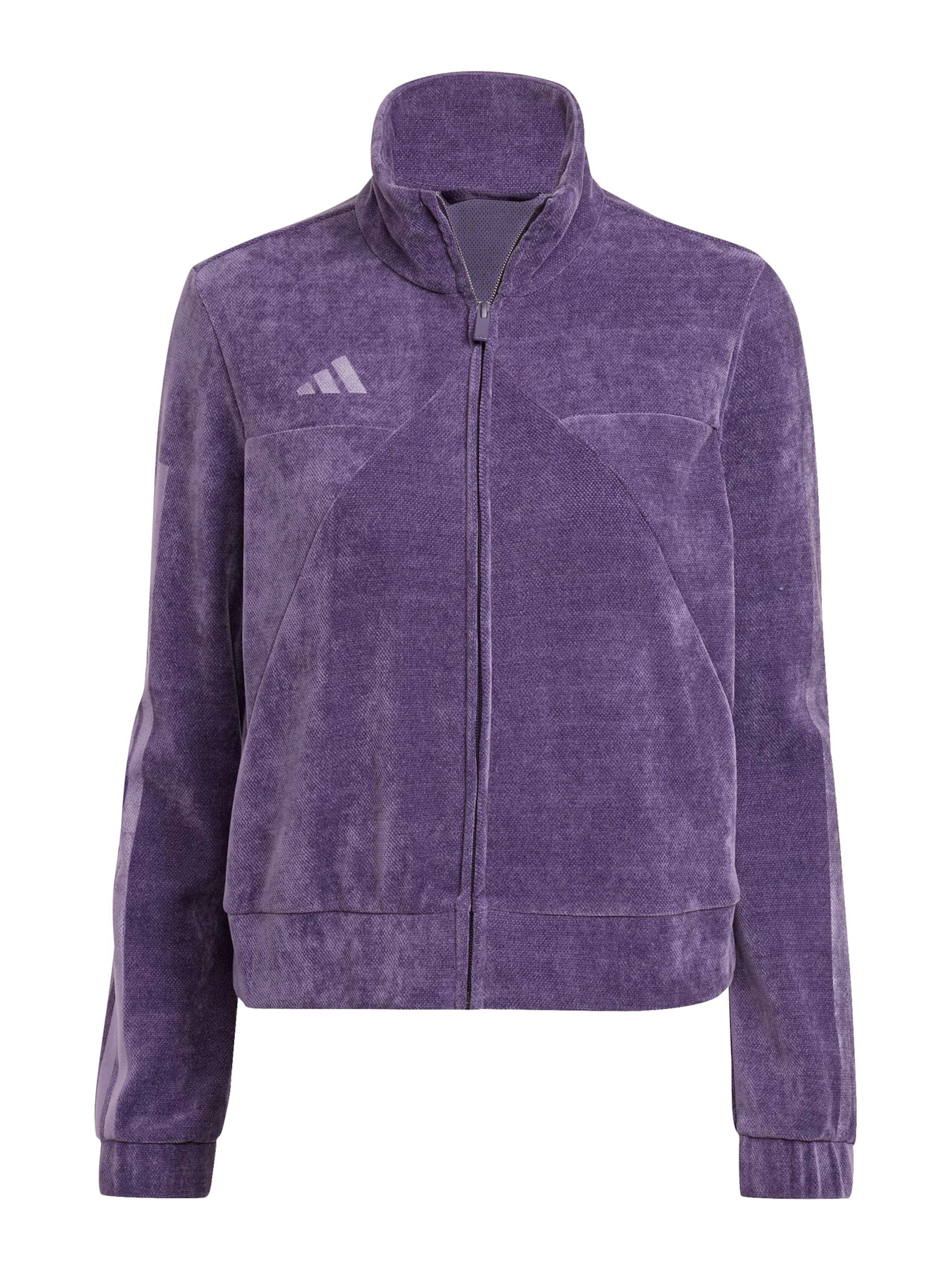 Bluză cu fermoar sport 'TIRO' de la ADIDAS SPORTSWEAR pe mov: față