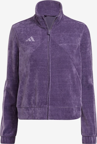 Bluză cu fermoar sport 'TIRO' de la ADIDAS SPORTSWEAR pe mov: față