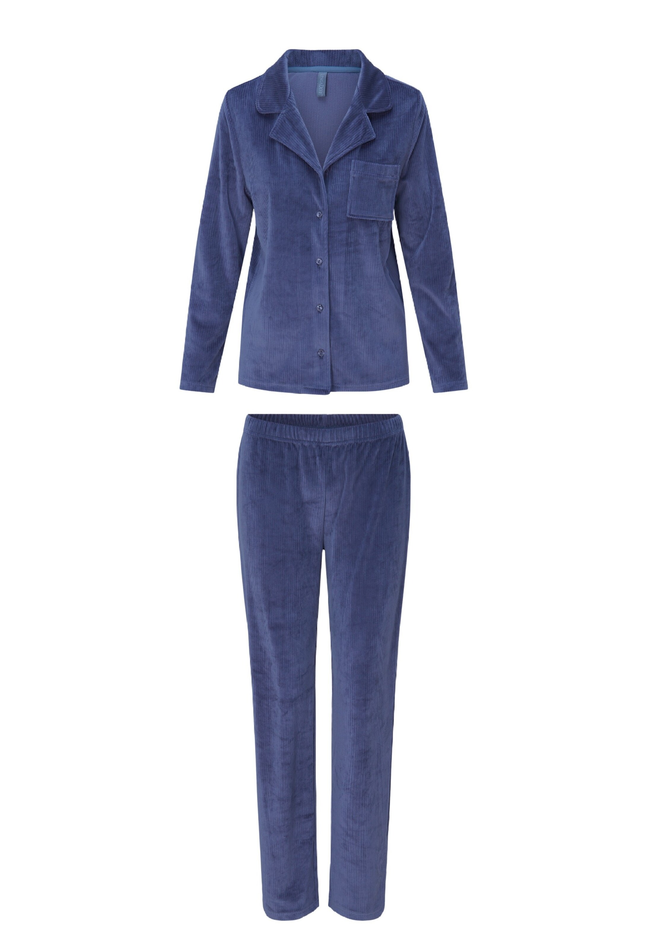 LingaDore Pyjama in Blau: Vorderseite