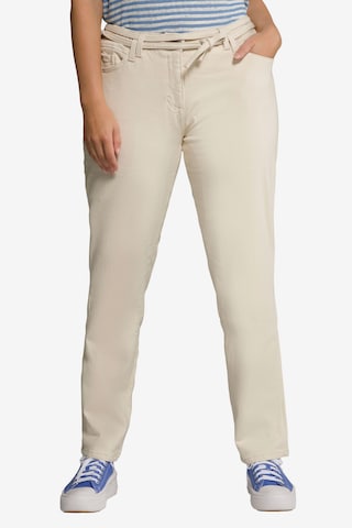 Ulla Popken Regular Jeans in Beige: predná strana