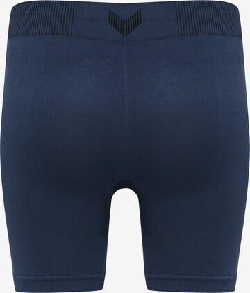 Hummel Skinny Sportshorts in Blau