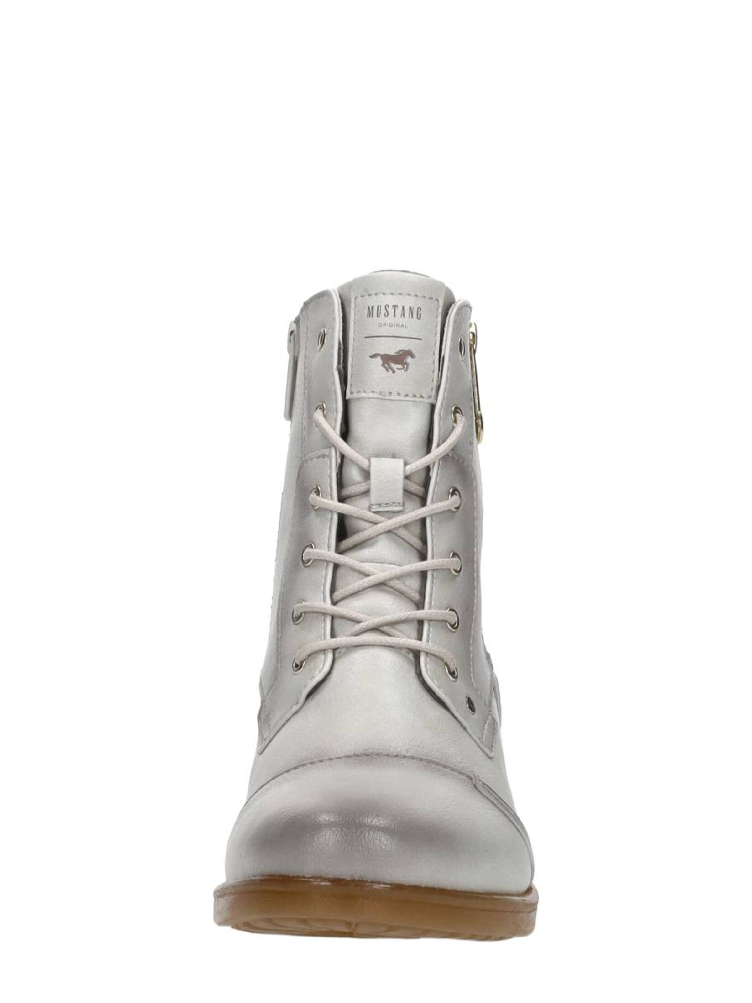 MUSTANG Veterschoen 'Veterschoenen Hoog' in Wit