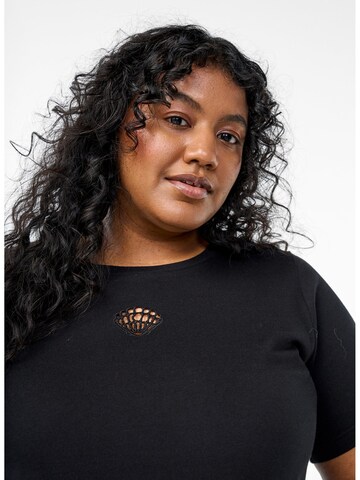 Tricou 'Livia' de la Zizzi pe negru