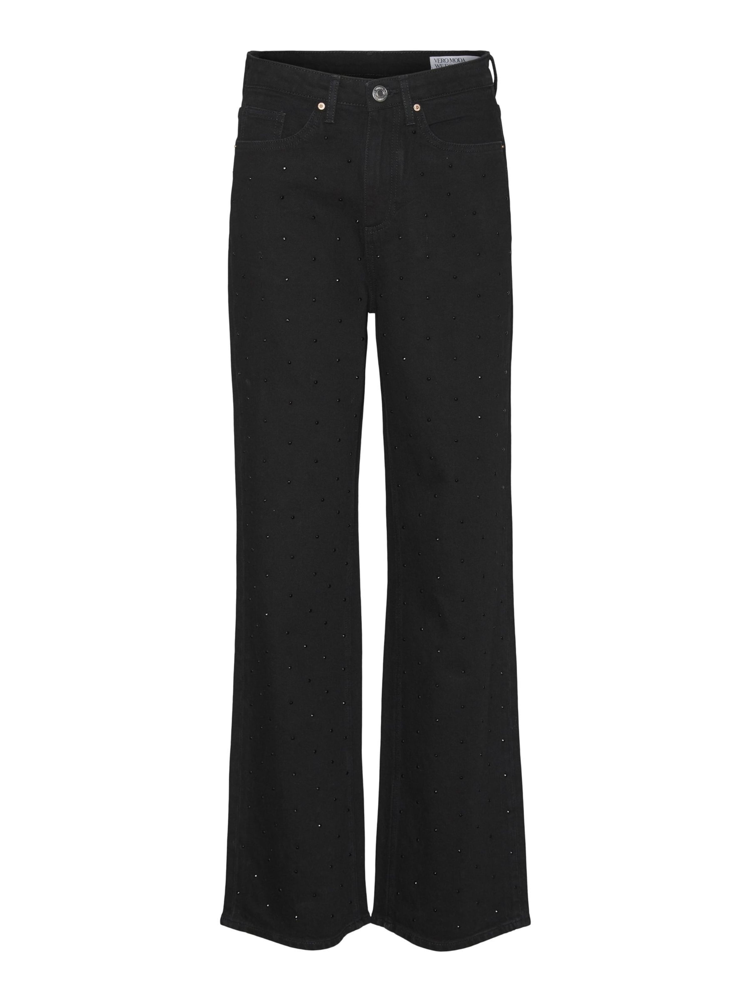 VERO MODA Wide Leg Jeans 'TESSA' i sort: forside