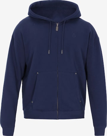 Veste de survêtement DreiMaster Vintage en bleu : devant