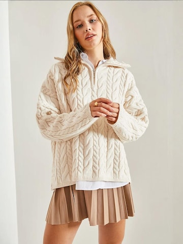 Bianco Lucci Pullover in Beige