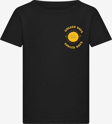 Merchcode Shirt 'Golden Rays' in Black: front