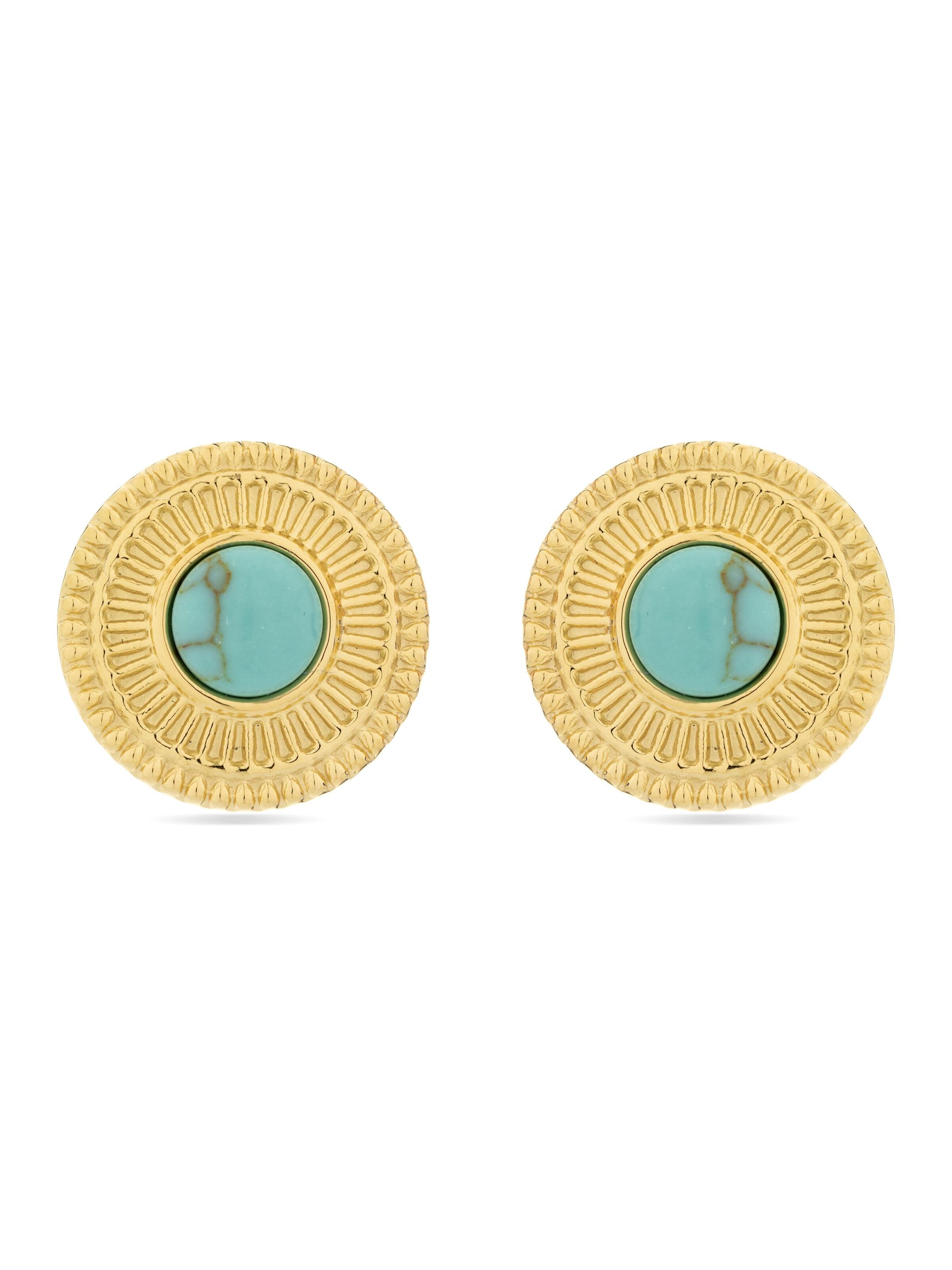Luxenter - Pendientes 'Kumora' en azul: frente