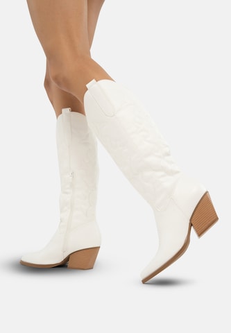 Stivale da cowboy di Salinyang in bianco