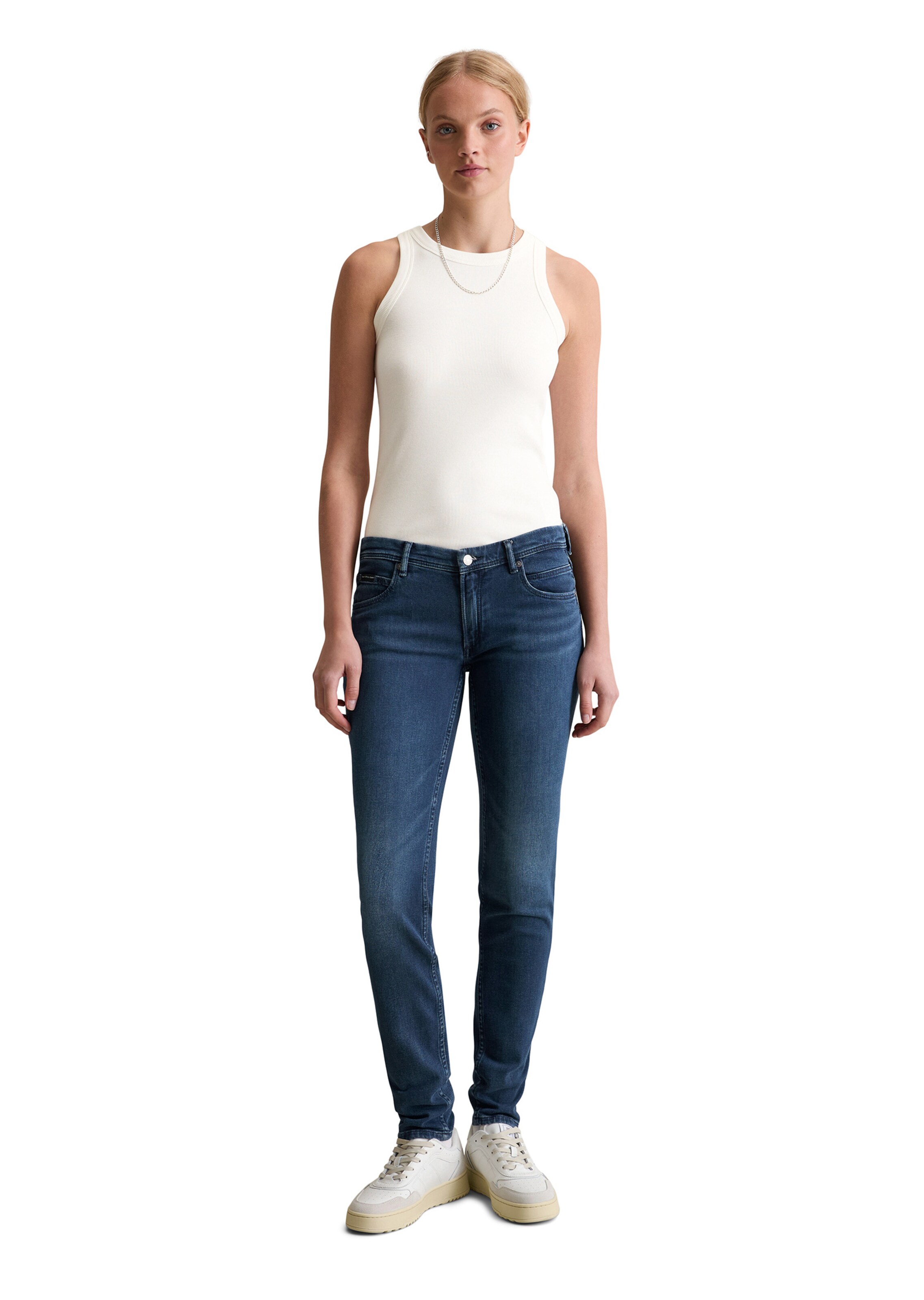 Marc O'Polo DENIM Slimfit Jeans 'Alva' in Blau